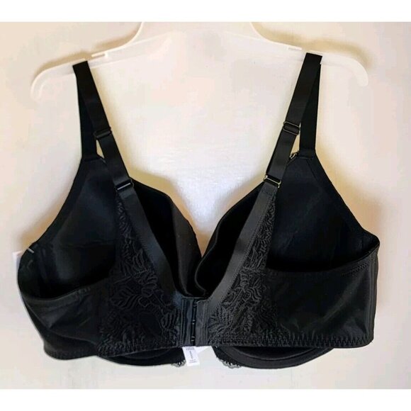 New Auden Women's Black Underwire Lace Adjustable Straps Bra Size 46C - Picture 6 of 6